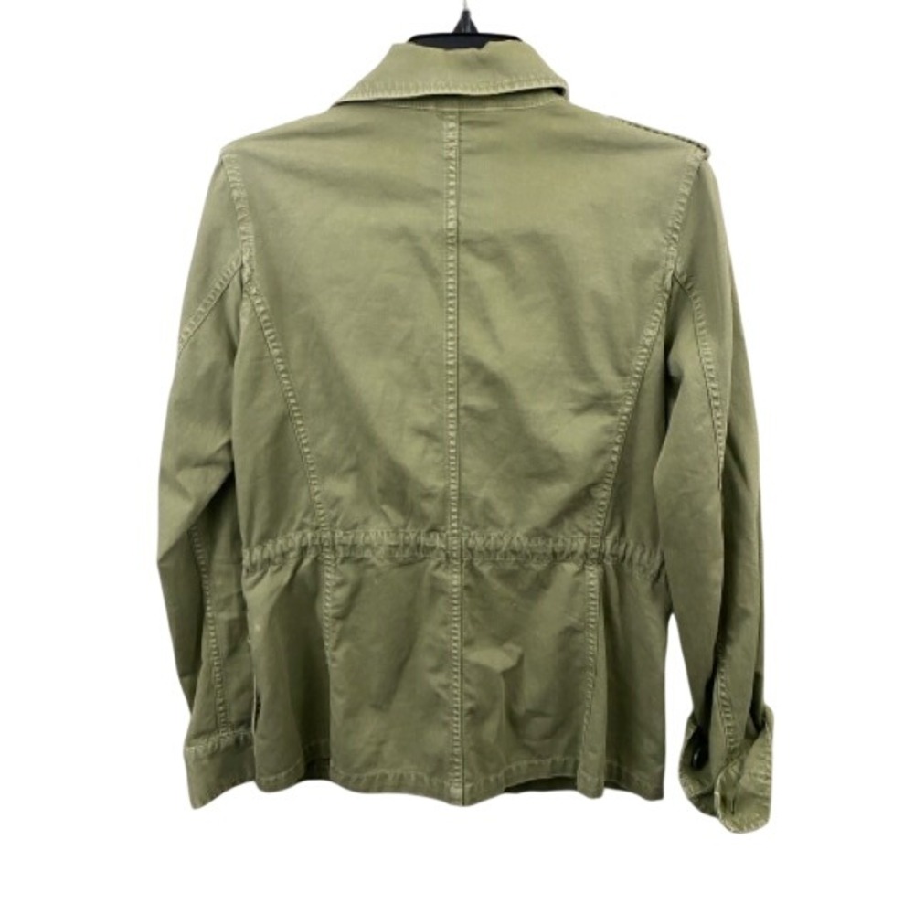 Madewell Utility Coat Womans Small Jacket Olive Green Military Field Small Patch - Picture 2 of 13